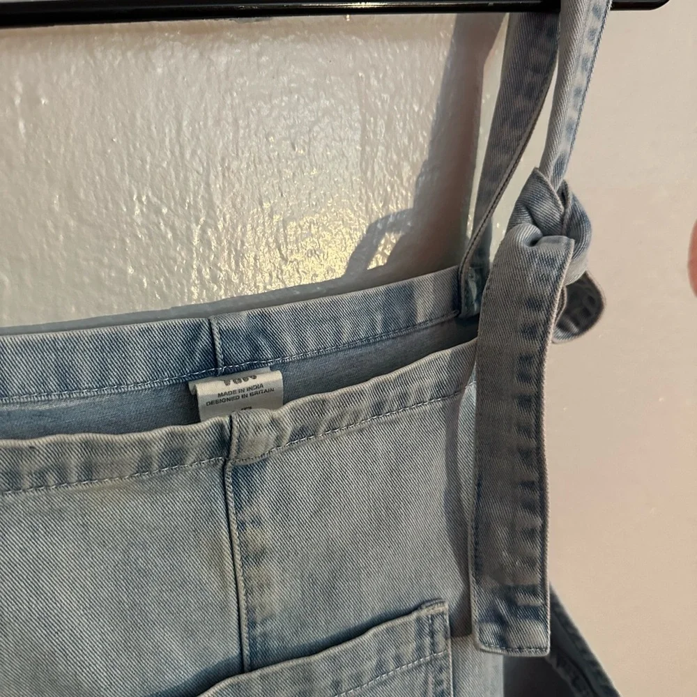 Lucy & Yak Originals Light Wash Denim Overalls Size L/R (Organic Cotton) - Picture 5 of 13